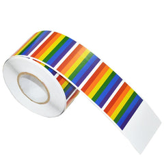 500 LGBT Pride Flag Stickers On A Roll