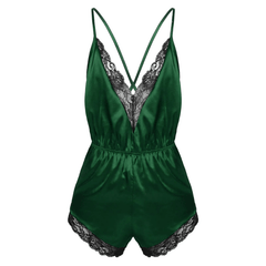 Satin Lace Sissy Bodysuit - The RainbowBoys