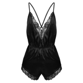 Satin Lace Sissy Bodysuit - The RainbowBoys