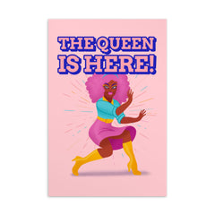 The Queen Is Here Postcard