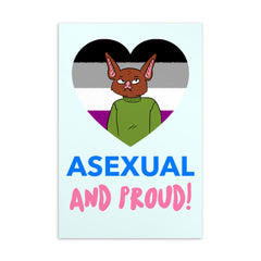 Asexual And Proud Postcard