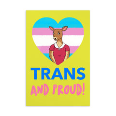 Trans And Proud Postcard
