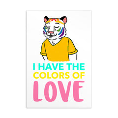 I Have The Color Of Love Postcard