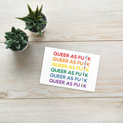 Queer As Fu#k Postcard
