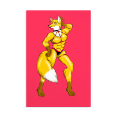 Hot Gay Furry Postcard