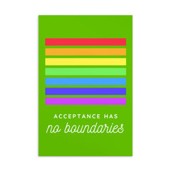 Acceptance Has No Boundaries Postcard