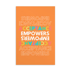 Acceptance Empowers Postcard