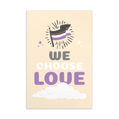 Asexual We Choose Love Postcard