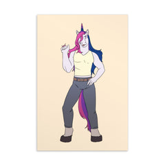 Bisexual Unicorn Postcard