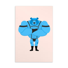 Fetish Gay Bear Postcard