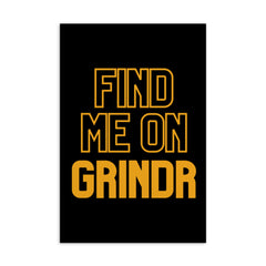 Find Me On Grindr Postcard