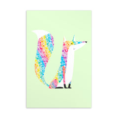 Glitter Fox Postcard