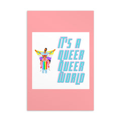 It's A Queer Queer World Postcard