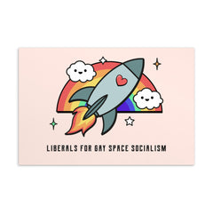 Liberals For Gay Space Socialism Postcard
