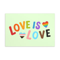 Love Is Love LGBTQ Postcard