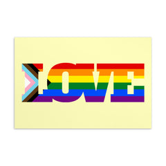 Progress LGBT Love Postcard