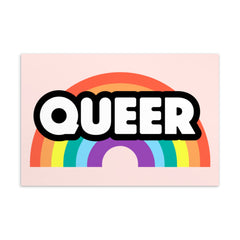 Queer Rainbow Postcard