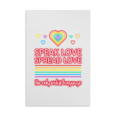 Speak Love Spread Love Postcard