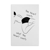 The Heart Wants What The Heart Wants Postcard