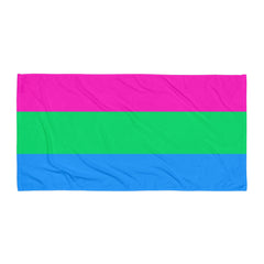 Polysexual Pride Flag Towel