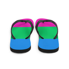 Pansexual Pride Flip-Flops