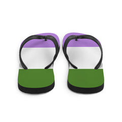 Genderqueer Pride Flip-Flops