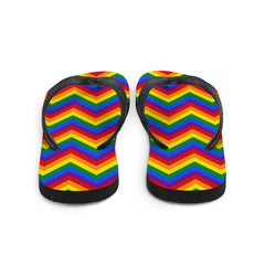Gay Zig Zag Flip-Flops