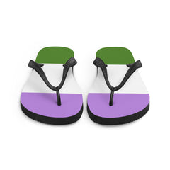 Genderqueer Pride Flip-Flops