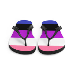 Genderfluid Pride Flip-Flops
