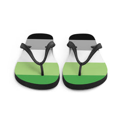 Aromantic Pride Flip-Flops