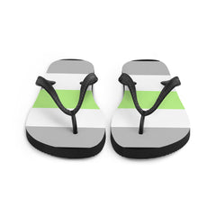 Agender Pride Flip-Flops