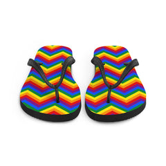 Gay Zig Zag Flip-Flops