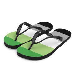 Aromantic Pride Flip-Flops