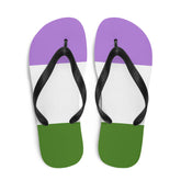 Genderqueer Pride Flip-Flops