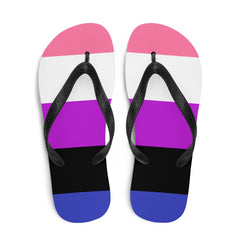 Genderfluid Pride Flip-Flops