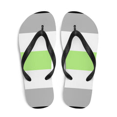 Agender Pride Flip-Flops
