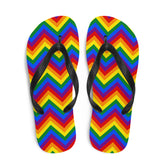 Gay Zig Zag Flip-Flops
