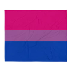 Bisexual Flag Throw Blanket