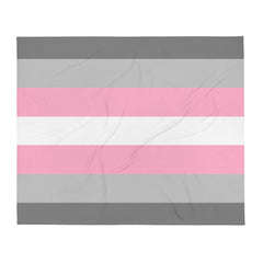 Demigirl Flag Throw Blanket