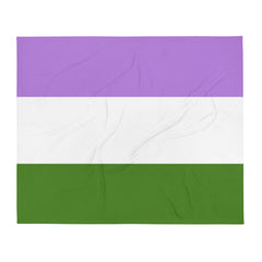Genderqueer Flag Throw Blanket