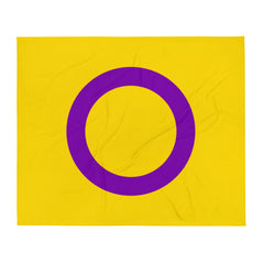 Intersex Flag Throw Blanket