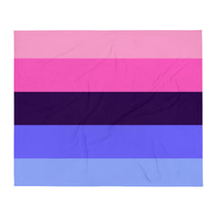 Omnisexual Flag Throw Blanket