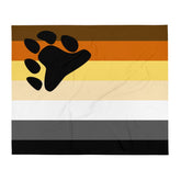 Gay Bear Pride Throw Blanket