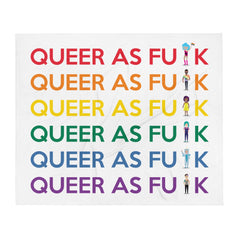 Queer As Fu#k Throw Blanket