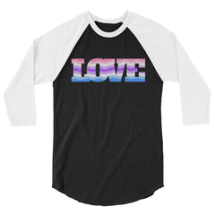 Alternative Genderfluid Love 3/4 Sleeve Raglan Shirt