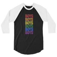 Boys Boys Boys 3/4 Sleeve Raglan Shirt