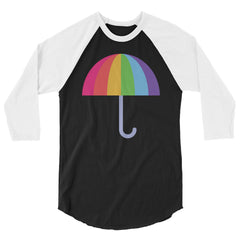 Gay Umbrella 3/4 Sleeve Raglan Shirt