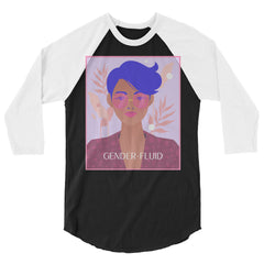 Gender-Fluid 3/4 Sleeve Raglan Shirt
