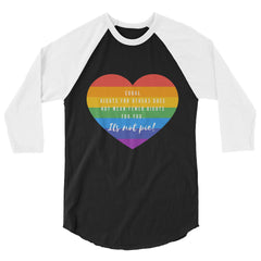 It's Not Pie 3/4 Sleeve Raglan Shirt