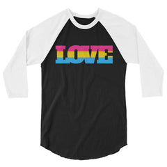 Pansexual Love 3/4 Sleeve Raglan Shirt